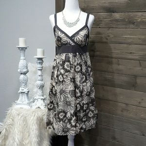 Vince Gray Floral Sundress sz 4
